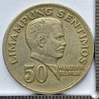 1967 Philippines 50 Sentimos Fine Details - Free Shipping