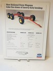 1988 Ford New Holland Forage Box Wagon Gear 716 608 610 612 Sales Brochure  Mint
