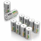 Lot Ebl Aa Aaa C D Cell Rechargeable Batteries Ni-mh 1 2v Battery   Lcd Charger