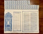 1912 Chinese Government 5  Gold Loan Bond   Coupons For 20 British Pounds China