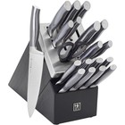 Henckels Graphite 20-pc Self-sharpening Knife Set With Block - Black