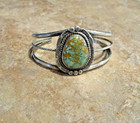 Splendid     Vintage Navajo Sterling Silver Royston Turquoise Bracelet