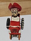 Vintage Marx 8  Whoopee Sheriff Sam Tin Litho Wind Up Jeep Cowboy Not Running 