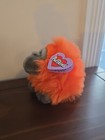 New Swibco Puffkins 5    Omar Orange Orangutan Monkey  Bean Plush Stuffed Animal 