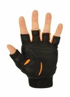 Bionic Men s Cross-training Fingerless Workout Gloves - Genuine Leather Pair