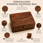 Personalized Wedding Memory Box  Custom Engraved Wooden Keepsake Gift For Couple