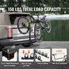 4 Bike Rack Hitch Mount Folding Swing Down Bicycle Carrier Car Truck Suv