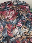 Vintage Lot Of 36 Yards Of  1 5  Abstract Print Lace Like Poly Scalloped Trim