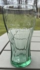 Vintage Coca Cola Tumbler Libbey Glass Green 16 Oz 6 h  Set Of 4 