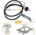 For 1996-2004 Ford Mustang V6 V8 Quadrant Clutch Cable And Firewall Adjuster Kit