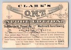 Victorian Trade Card Clarks O n t  Drummer Boy Spool Thread Sewing 3 x 4 