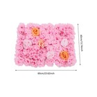 12pcs Artificial Silk Flower Wall Panel Floral Backdrop Party Wedding Decoration