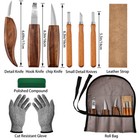 10pcs Wood Carving Knives Set Woodworking Spoon Kit Whittling Carpenter Tools