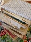 Lot Of 50 Counted Cross Stitch Fabrics Mixed Sizes 48 Are New 2 Are Partial 