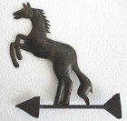 Antique Weathervane Jumping Horse Embossed Cutout