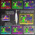 15 75  X 11 81  Led Light-up Whiteboard - Remote Control  7 Color Changing  T   