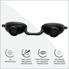 Super Sunnies Evo Flexible Tanning Bed Goggles Uv Eye Protection Black Glasse   
