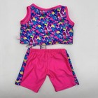 Build A Bear Rare Workout Set Tank Top Shirt Leggings Girl Teddy Clothes Outfit