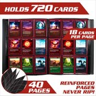 Monster 9 Pocket Trading Card Album- Matte White Binder  Anti-theft   Anti-dr   