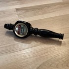 Genuine Draft Light Beer Tap Handle Black Chrome Vintage Bar Decor Collectible