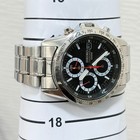 Seiko Chronograph 100m Men s Wristwatch Quartz Black Dial Watch 7t92 0dw0