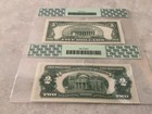 Lot Of 2 Pcgs65ppq Gem New Notes From 1953   5 Silver Certificate  2 Red Seal