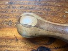 Antique Uncommon Handmade Turned Stacked Wood Sock Darner   Darning Egg  6 25  L