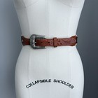 Vintage 1970   s Tooled Leather   Beaded Thunderbird Native American Belt 34   -37   