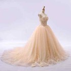 Off Shoulder Tulle Wedding Dresses Sleeveless Lace Applique A-line Bridal Gowns