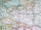 1922 Antique Map Of Europe Germany Poland Russia Ukraine France Italy Turkey