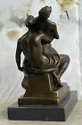 Handmade Solid Nude Bronze Artwork Sculpture Marble Statue Figure Art Deco