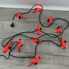 8    String Light 3    Plastic Mold Red Cardinal Birds Indoor outdoor Holiday Party