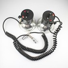 Set Of 2 - Lumedyne - Classic Round Flash Head   4 5  Reflector - Untested