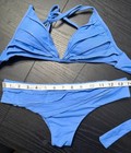 La Perla Vintage Y2k Blue Sequin Two Piece Swimsuit