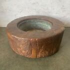 Wooden Hibachi Large Hand-roasted Japanese Antique Art Retro 65cm F s Japan