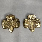 Vintage Girl Scout Lapel Sash Pin Lot Of 5   Trefoil   Stars   Membership