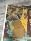 Rare Vintage Peace In Middle East  Crisis Wall Map 10 David Lindroth 1978