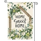  Home Sweet Home Spring Floral Garden Flag 12x18 Inch Garden Size-12 X 18 