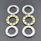 Miniature 8x14x4mm Thrust Ball Bearing Axial Chromium Steel With Washer 5 Pcs