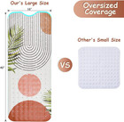 Bathtub Mat Non Slip  Bohemia Extra Long Bath Tub Mat Shower Floor Mat With Suct