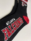 Atlanta Falcons Adult Socks Fbf 4-stripe 3 Pair Pack- Large New Free Ship  d1 