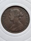 Nova Scotia Canadian Province Queen Victoria 1864 One Cent Bronze Coin