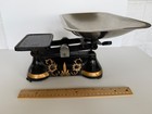 Vintage Cast Iron Metal Balance Scale European    