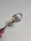 Vintage Raimond Sterling Silver Sugar olive Tongs 3 5  Shell Leaf