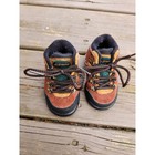 Mt  Everest Kids Hiking Boots Brown Green Suede Vintage D-ring Size 2w