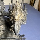Gothic Armored Dragon Figurine Resin Fantasy Statue Medieval Decor Costume Made