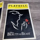 2 Beauty   The Beast 1994 Broadway Disney Playbill Wrare Red Rose Cover  Palace