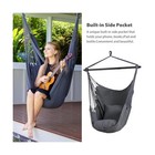 Suncreat Hammock Chair Swing With Steel Support Bar  Side Pocket  L    Fast Ship