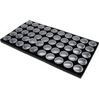 50 Gem Jar Black Foam Jewelry Tray Insert Gemstone Display Clock Parts 2 Pack