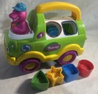 Barney Clean Up Truck W  Shapes Electronic Talking Singing Car 2001 Works Rare